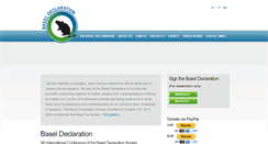 Desktop Screenshot of basel-declaration.org